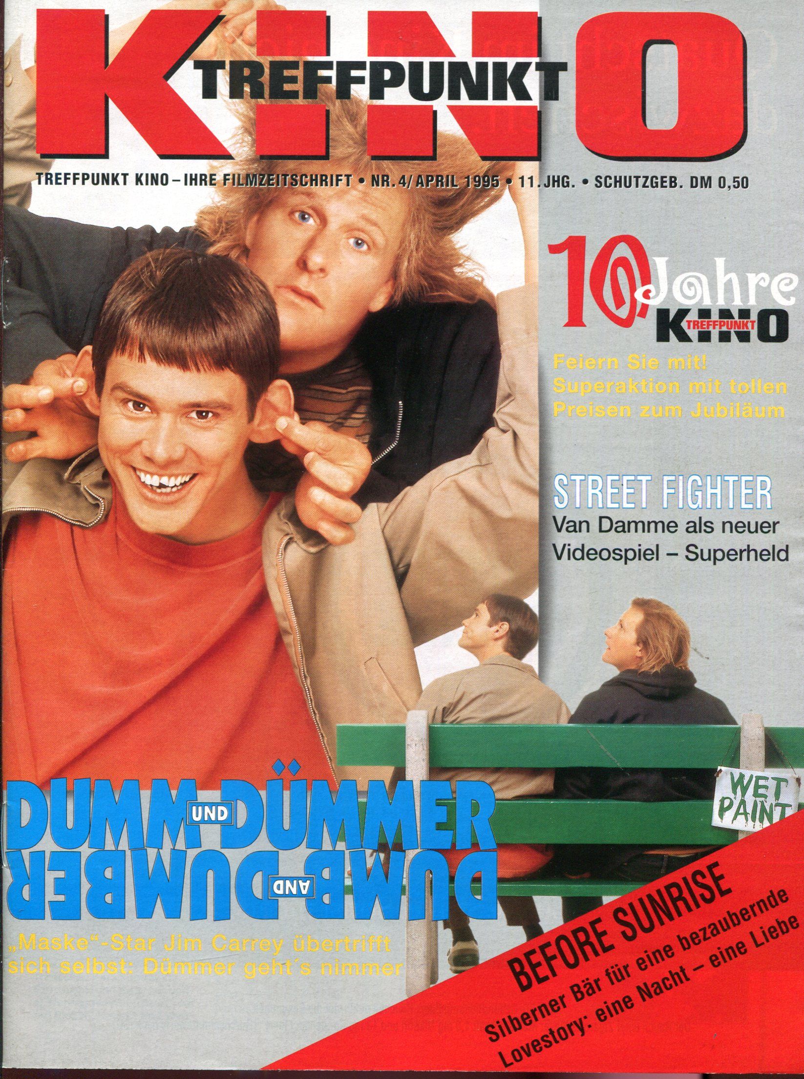 TREFFPUNKT KINO magazine side cover Issue  4  April 1995